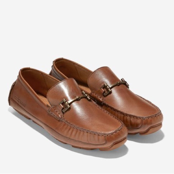 Cole Haan Other - New Cole Haan Men's Wyatt Bit Driver British Tan Leather Oxford Loafer Size 9.5